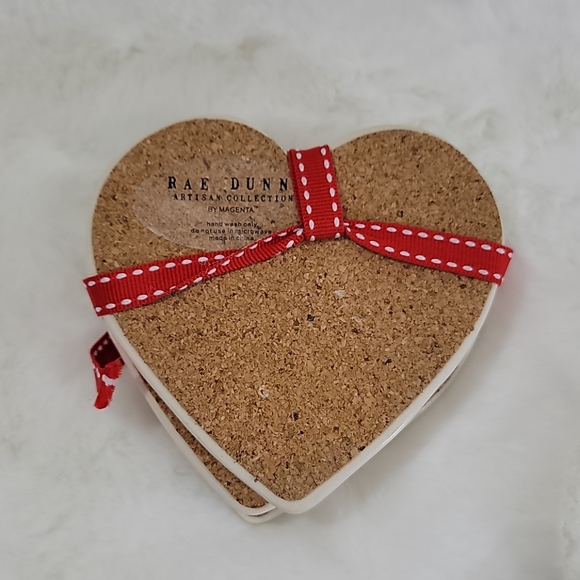 Rae Dunn Love Set of 4 Coasters - Picture 3 of 3